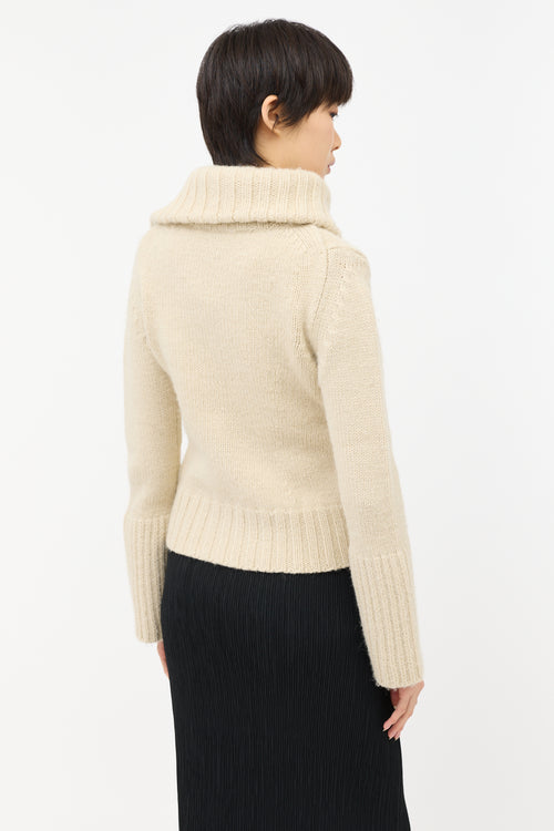 Ann Demeulemeester Wool & Alpaca Zip Cardigan