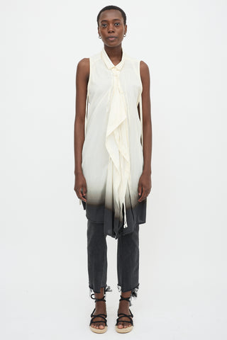 Ann Demeulemeester SS 2007 Ombre Tie Shirt Dress