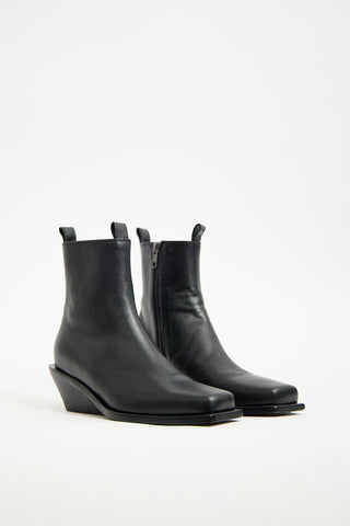 Ann Demeulemeester Black Leather Rumi Boot
