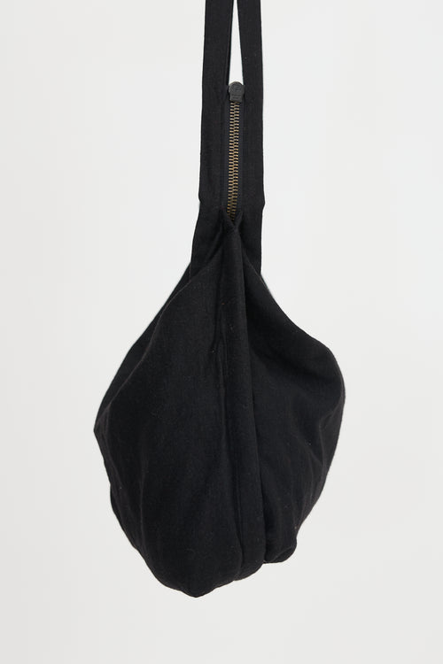 Ann Demeulemeester Felted Wool Messenger Bag