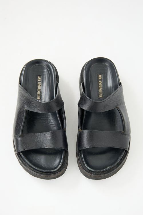 Ann Demeulemeester Leather Slide