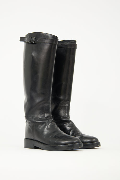 Ann Demeulemeester Leather Stan Riding Boot