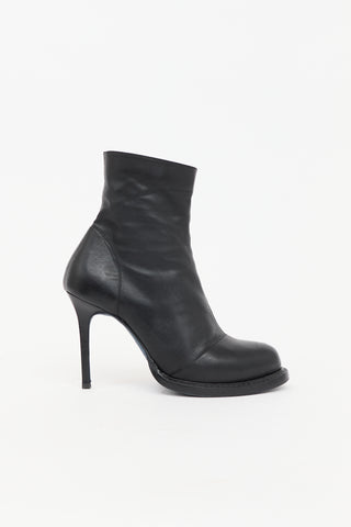 Ann Demeulemeester Leather Stiletto Ankle Boot