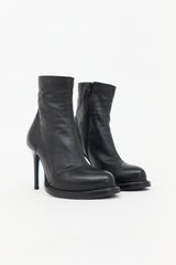 Ann Demeulemeester Leather Stiletto Ankle Boot