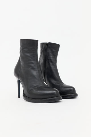 Ann Demeulemeester Leather Stiletto Ankle Boot