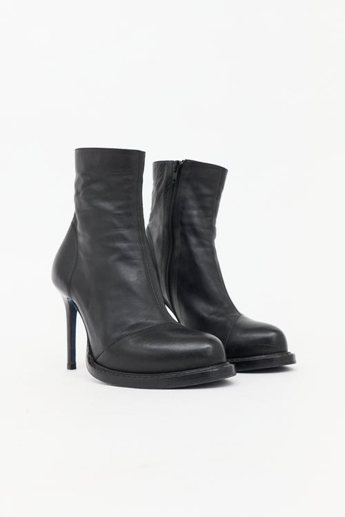 Ann Demeulemeester Leather Stiletto Ankle Boot