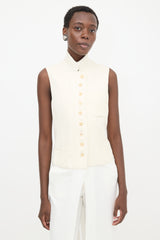Ann Demeulemeester Twill Long Vest