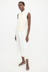 Ann Demeulemeester Twill Long Vest