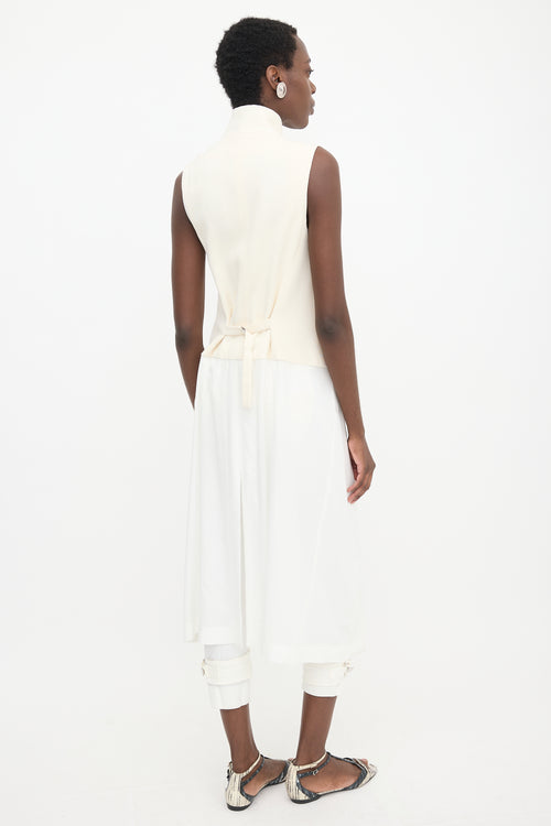 Ann Demeulemeester Twill Long Vest