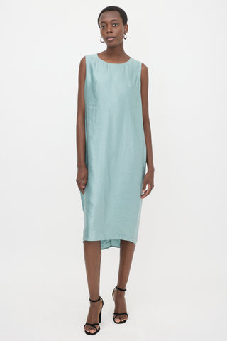 Ann Demeulemeester Linen Satin Dimness Dress