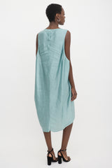 Ann Demeulemeester Linen Satin Dimness Dress
