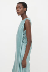 Ann Demeulemeester Linen Satin Dimness Dress