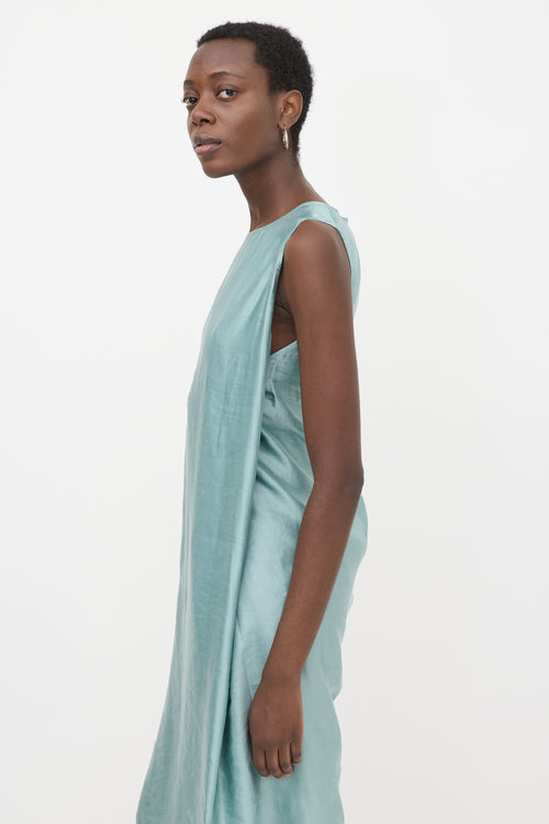 Ann Demeulemeester Linen Satin Dimness Dress