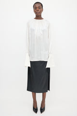 Ann Demeulemeester Silk Satin June Blouse