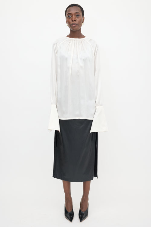 Ann Demeulemeester Silk Satin June Blouse