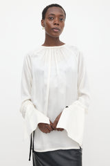 Ann Demeulemeester Silk Satin June Blouse