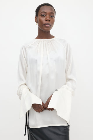 Ann Demeulemeester Silk Satin June Blouse