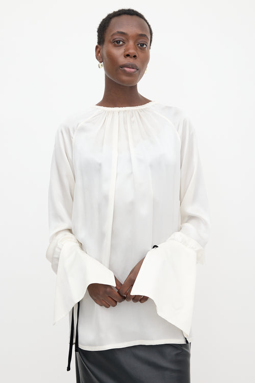 Ann Demeulemeester Silk Satin June Blouse