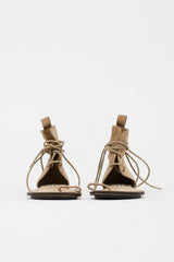 Ann Demeulemeester Suede  Sandal
