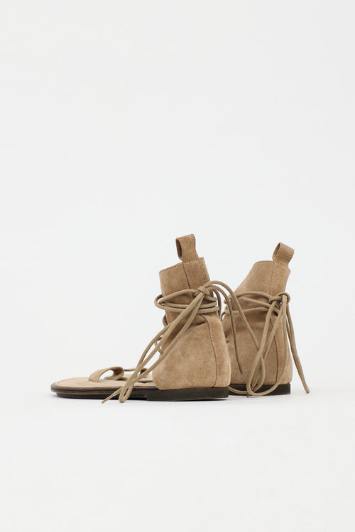 Ann Demeulemeester Suede  Sandal