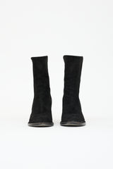 Ann Demeulemeester Suede Double Zip Boot