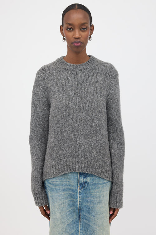 Ann Demeulemeester Wool High-Low Sweater