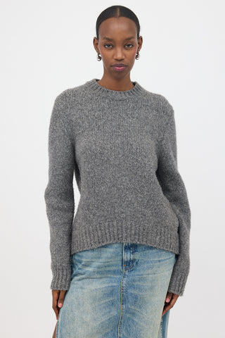 Ann Demeulemeester Wool High-Low Sweater