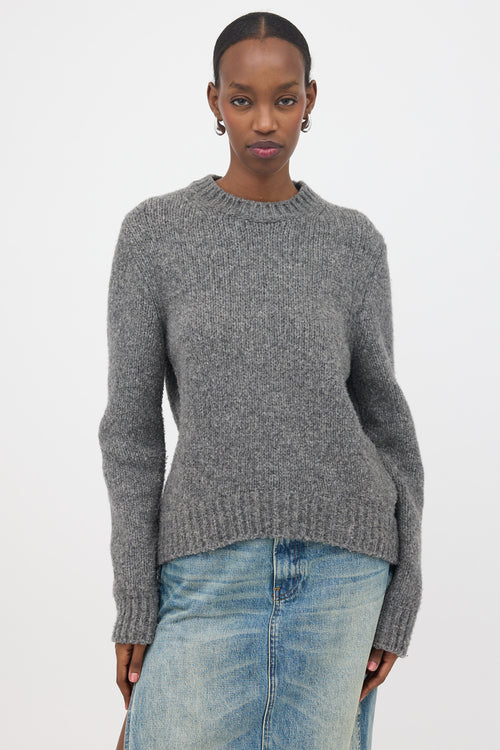 Ann Demeulemeester Wool High-Low Sweater