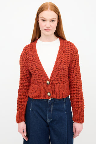 Anna October Crochet Knit Sabina Crop Cardigan