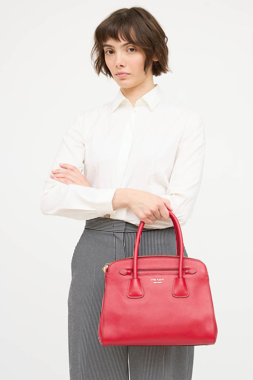 Prada 2013 Saffiano Top Handle 2Way Bag
