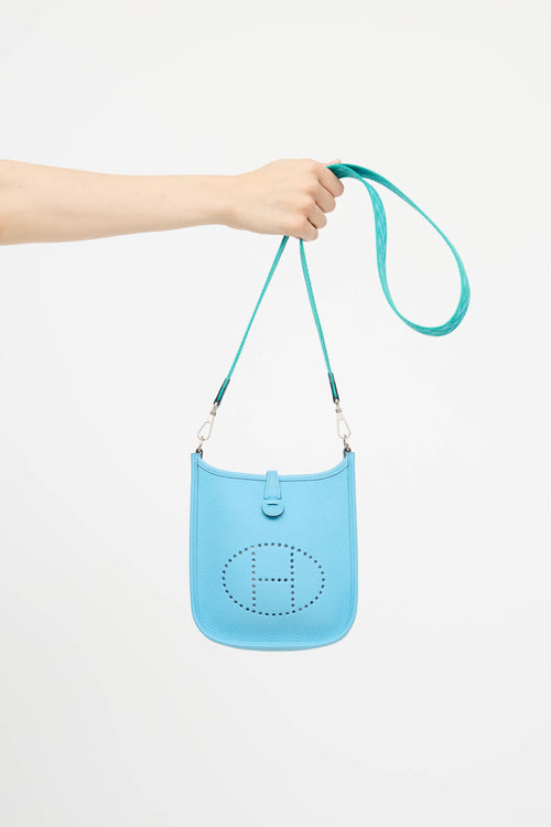 Hermès 2021 Blue De Nord Zig Zag Evelyne TPM Bag