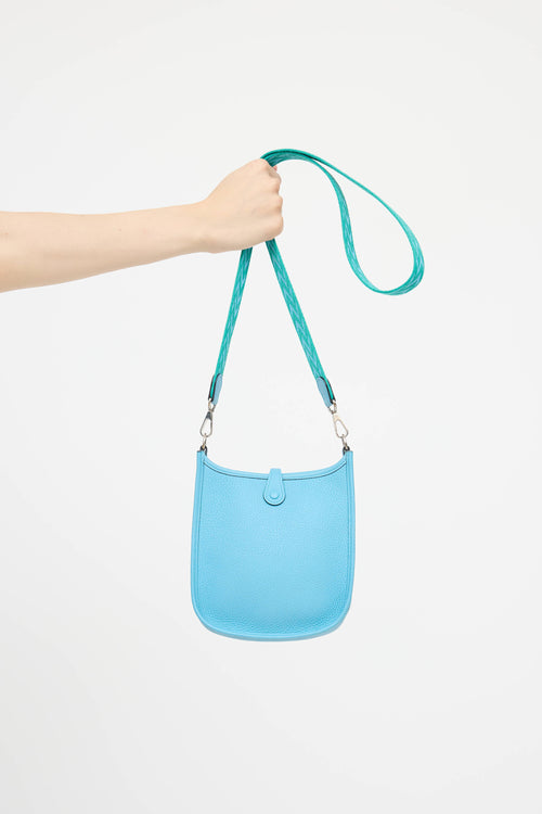 Hermès 2021 Blue De Nord Zig Zag Evelyne TPM Bag