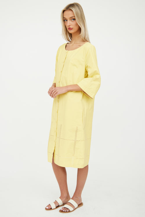 Yellow Button-Front Dress Anette Gortz