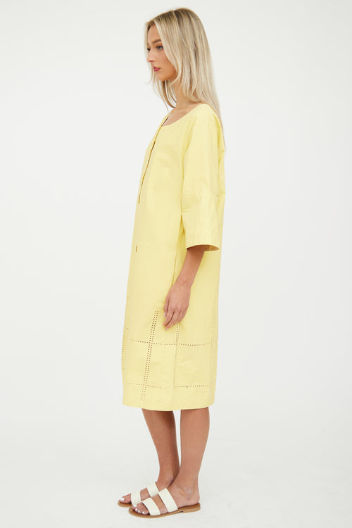 Yellow Button-Front Dress Anette Gortz