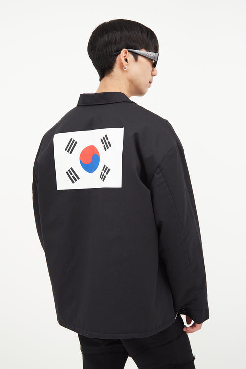 Anti Social Social Club Black & White Korea Work Jacket