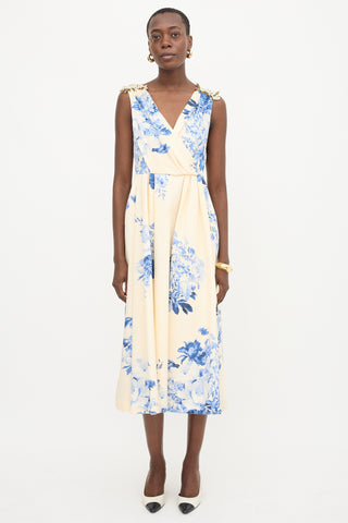 Antonio Marras Floral Embellished A-Line Dress