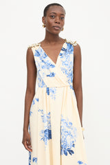 Antonio Marras Floral Embellished A-Line Dress