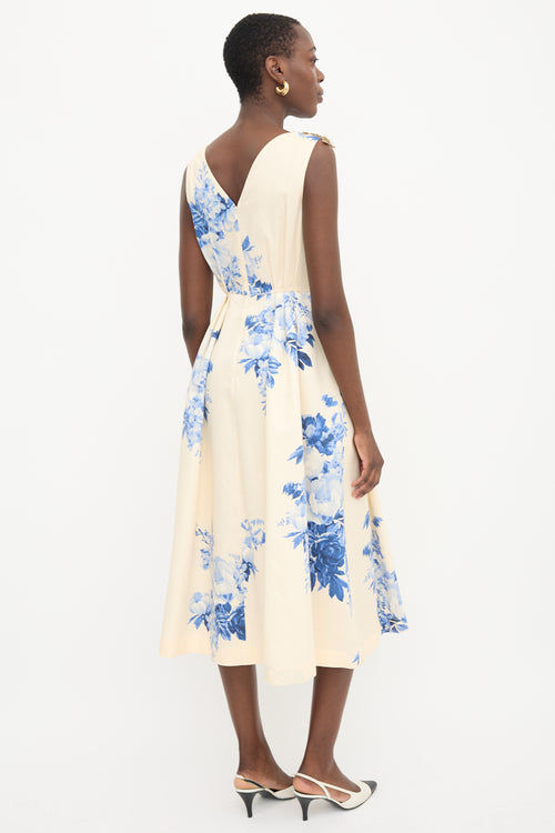 Antonio Marras Floral Embellished A-Line Dress