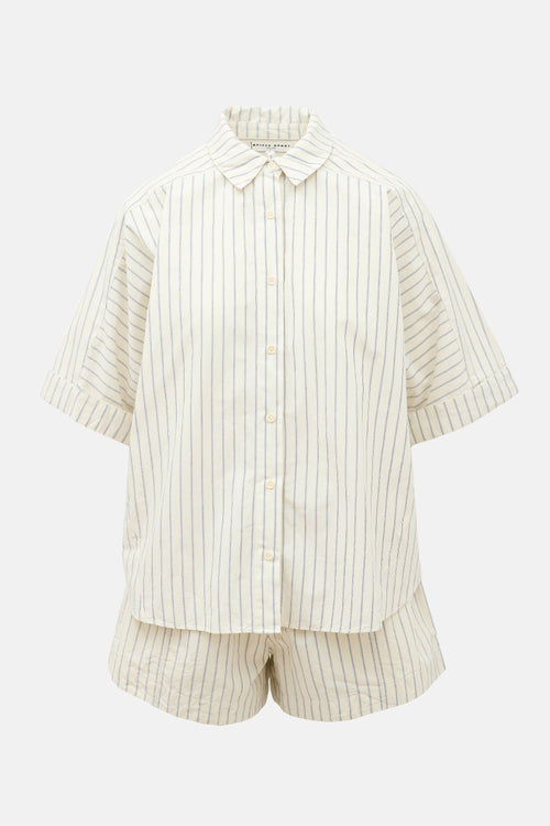 Apiece Apart Striped Breaze & Trail Co-ord Set