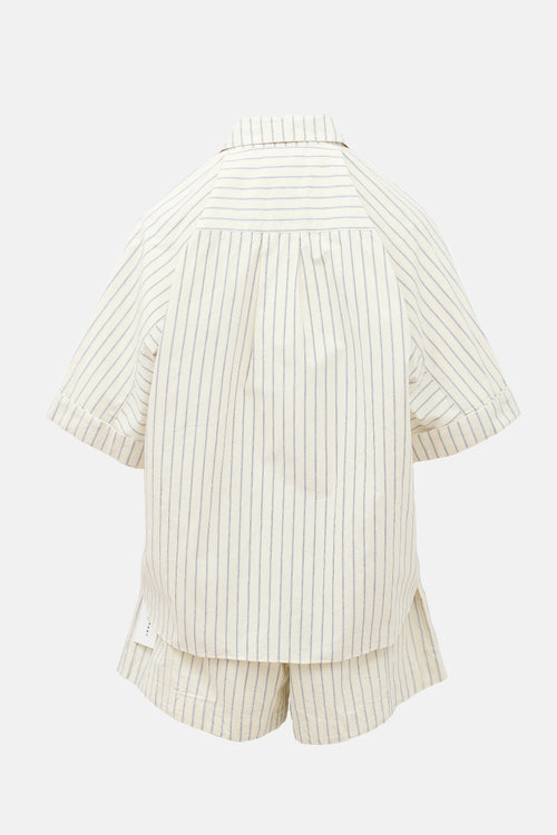 Apiece Apart Striped Breaze & Trail Co-ord Set