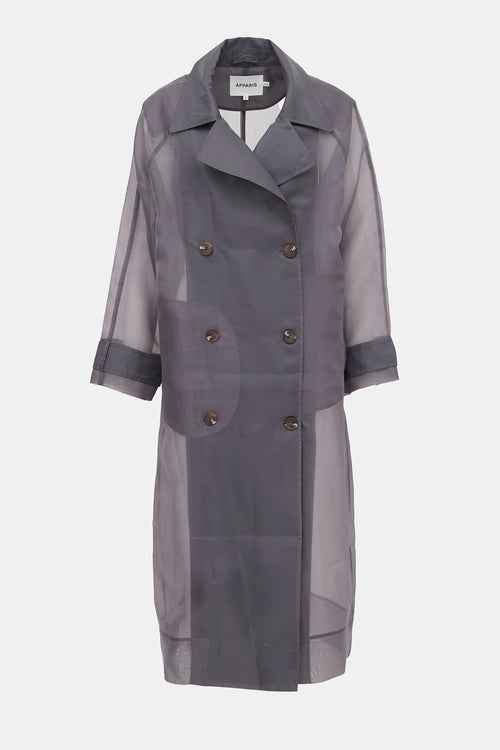 Apparis Organza Lana Trench Coat
