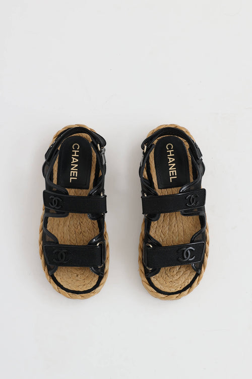 Chanel Mesh Espadrille Dad Sandal