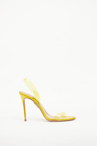 Aquazurra Yellow & Gold Sandal