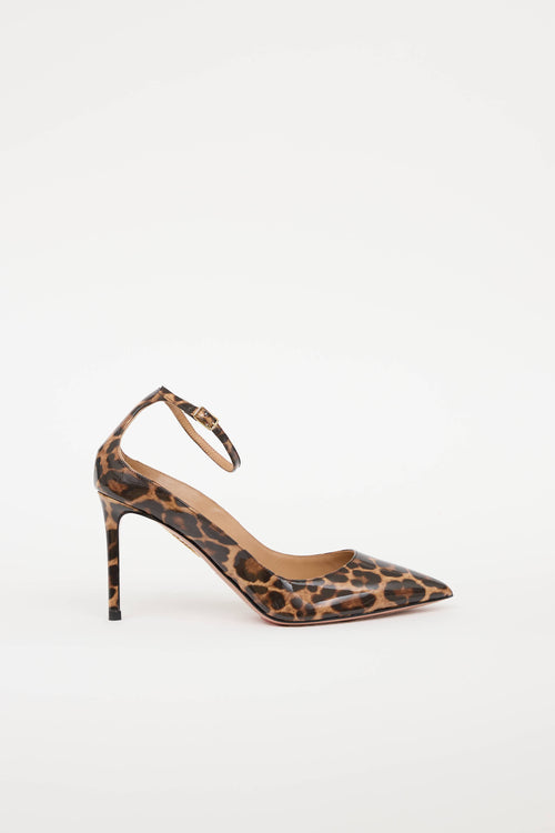 Aquazzura Patent Printed Pump