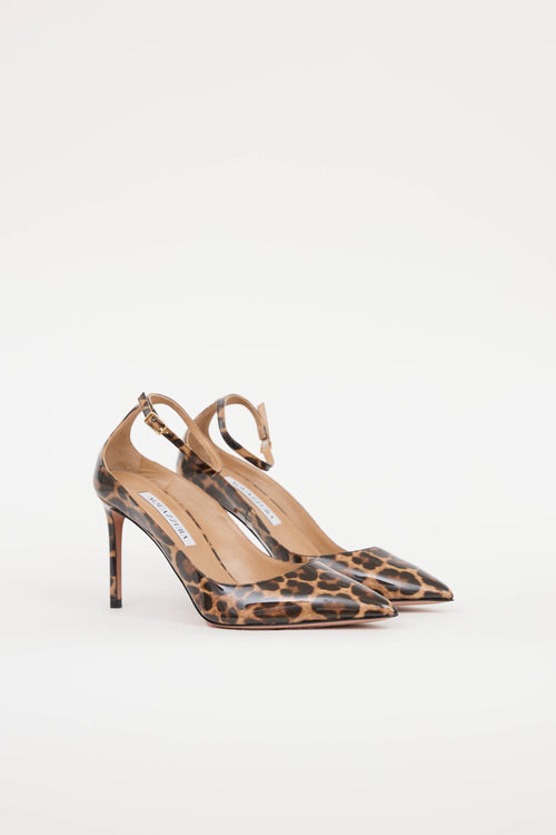 Aquazzura Patent Printed Pump