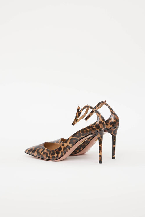 Aquazzura Patent Printed Pump