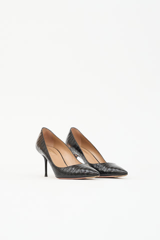 Aquazzura Embossed Leather Pump
