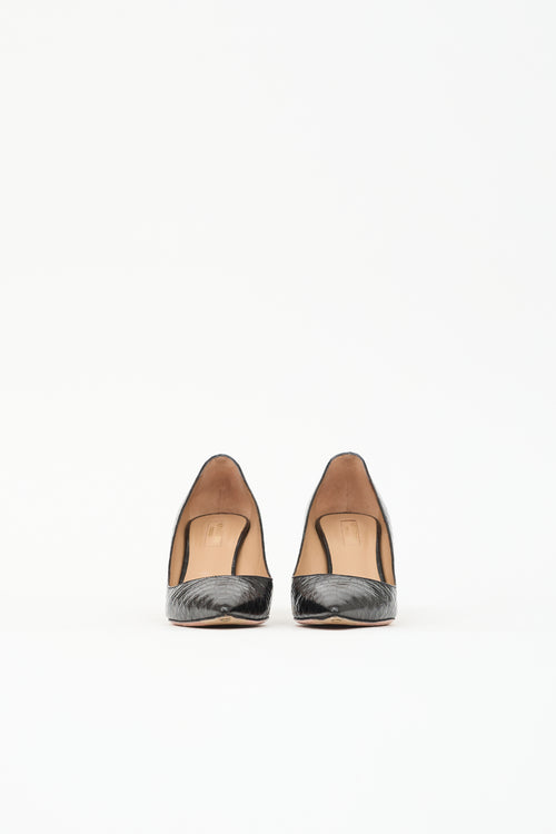 Aquazzura Embossed Leather Pump