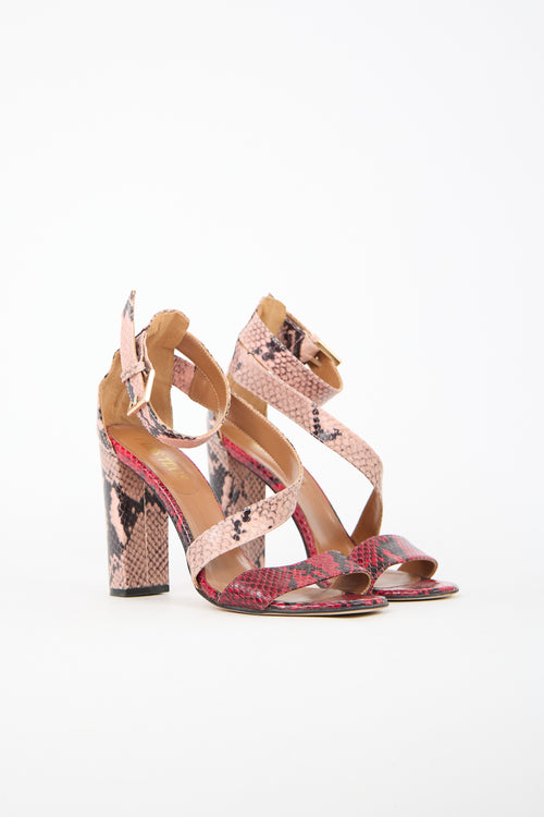 Paris Texas Embossed Leather Heel