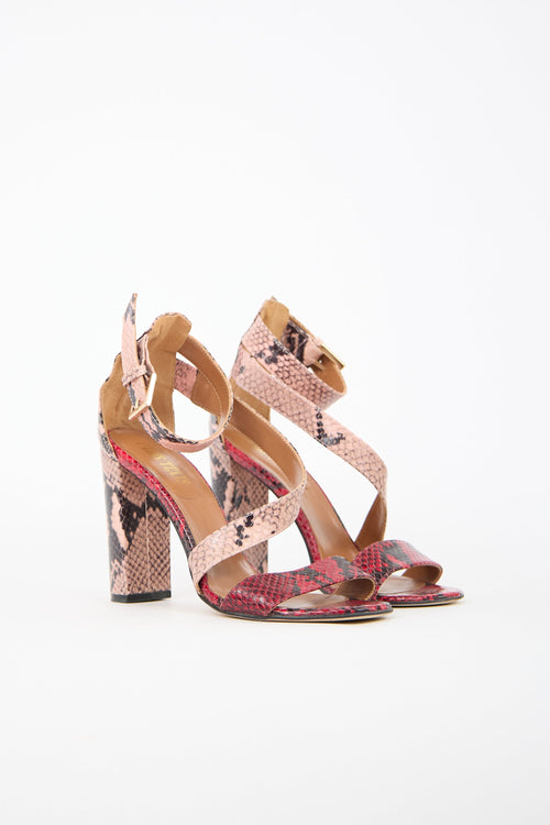 Paris Texas Embossed Leather Heel